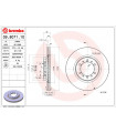 Disque de frein BREMBO 09.8071.11 MITSUBISHI Pajero Sport I Pajero II Pajero Klasseic Pajero II Canvas Top