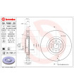 Disque de frein BREMBO 09.7680.21 PEUGEOT CITROEN FIAT LANCIA 807 C8 Phedra Ulysse