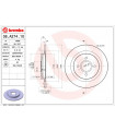 Disque de frein BREMBO 08.A274.10 FORD Focus Focus Turnier