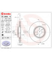 Disque de frein BREMBO 09.9895.11 RENAULT Grand Scenic II Scenic II