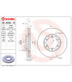 Disque de frein BREMBO 09.A055.10 NISSAN Patrol GR V Wagon