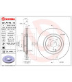 Disque de frein BREMBO 09.A448.11 MERCEDES-BENZ C-Klasse Coupe CLK Cabriolet CLK C-Klasse C-Klasse T-Model CLC-Klass