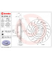 Disque de frein BREMBO 09.B746.51 MERCEDES-BENZ DAIMLER E-Klasse E-Klasse T-Model