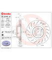 Disque de frein BREMBO 09.B746.61 MERCEDES-BENZ E-Klasse Cabriolet E-Klasse Coupe