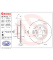 Disque de frein BREMBO 09.R122.11 BMW Z4 Roadster