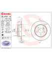 Disque de frein BREMBO 08.A737.11 MERCEDES-BENZ C-Klasse T-Model C-Klasse Coupe C-Klasse