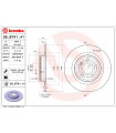 Disque de frein BREMBO 08.B741.41 MERCEDES-BENZ SLK SLC