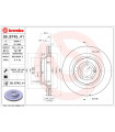 Disque de frein BREMBO 09.B745.41 MERCEDES-BENZ DAIMLER E-Klasse E-Klasse T-Model CLS CLS Shooting Brake