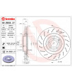 Disque de frein BREMBO 09.B855.51 MERCEDES-BENZ CLS CLS Shooting Brake