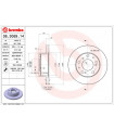 Disque de frein BREMBO 08.3069.14 FIAT CITROEN Ducato Kasten Ducato Panorama Talento Bus C25 Bus