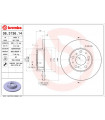 Disque de frein BREMBO 08.3136.14 FIAT CITROEN PEUGEOT Ducato Kasten Ducato Panorama Talento Bus C25 Bus J5 Bus