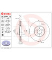 Disque de frein BREMBO 09.6747.10 VW Passat Golf III Vento Golf III Variant Passat Variant