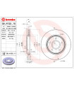 Disque de frein BREMBO 09.N125.11 CHRYSLER FIAT DODGE Voyager Gro 223raumlimousine Freemont Journey Grand Voyager V