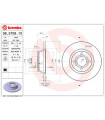 Disque de frein BREMBO 08.5709.10 AUDI 80 80 Avant