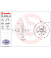 Disque de frein BREMBO 08.5005.20 VW SEAT Passat Corrado Golf III Vento Golf III Variant Passat Variant Toledo I