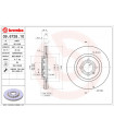 Disque de frein BREMBO 09.6728.10 SEAT VW Ibiza II Cordoba Golf II Passat Corrado Passat Variant Toledo I