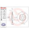 Disque de frein BREMBO 09.5570.10 VW SEAT Passat Corrado Golf III Vento Golf III Variant Passat Variant Toledo I