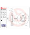 Disque de frein BREMBO 09.7195.10 VW Passat Passat Variant