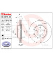 Disque de frein BREMBO 09.8873.31 LAND ROVER Discovery III Range Rover Sport Discovery IV