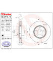 Disque de frein BREMBO 09.9743.11 MERCEDES-BENZ CHRYSLER Voyager IV