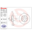 Disque de frein BREMBO 08.A915.11 ALFA ROMEO Mito