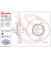 Disque de frein BREMBO 09.B025.11 VOLVO XC60