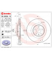 Disque de frein BREMBO 09.B039.11 AUDI Q5 A5 A4 A4 Avant A5 Cabriolet A5 Sportback