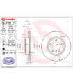 Disque de frein BREMBO 09.7701.11 BMW 3er Coupe 3er Touring 3er Cabriolet Z3 Roadster Z3 Coupe 3er 3er Compact Z4 