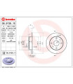 Disque de frein BREMBO 08.9138.10 DAIHATSU Cuore V Cuore VI Trevis Cuore VII