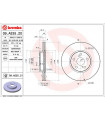 Disque de frein BREMBO 09.A535.21 TOYOTA SUBARU Urban Cruiser Verso S Trezia