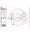 Disque de frein BREMBO 08.6704.11 RENAULT Espace III Avantime