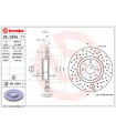 Disque de frein BREMBO 09.C645.11 FIAT 500C/595C/695C 500/595/695