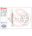 Disque de frein BREMBO 09.7911.21 JAGUAR DAIMLER S-Type XJ