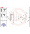 Disque de frein BREMBO 08.2536.10 VW Transporter II Bus Transporter II Kasten