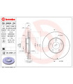 Disque de frein BREMBO 09.9464.21 MAZDA 5 3 3 Stufenheck