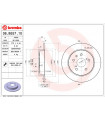 Disque de frein BREMBO 08.B557.10 FIAT SUZUKI Sedici SX4 SX4 Stufenheck