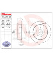 Disque de frein BREMBO 08.A755.20 MITSUBISHI Grandis