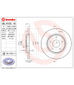 Disque de frein BREMBO 08.N123.11 CHRYSLER FIAT DODGE Voyager Gro 223raumlimousine Freemont Journey Grand Voyager V