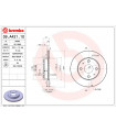 Disque de frein BREMBO 09.A421.10 DAIHATSU Move Sirion YRV Cuore VI