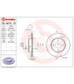 Disque de frein BREMBO 09.A919.10 NISSAN Micra II