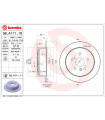 Disque de frein BREMBO 08.A111.11 TOYOTA LEXUS RX