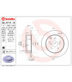 Disque de frein BREMBO 08.A714.11 TOYOTA Avensis Avensis Stufenheck Avensis Station Wagon