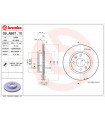 Disque de frein BREMBO 09.A867.10 HYUNDAI KIA i10 Picanto I10 Stufenheck