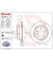 Disque de frein BREMBO 09.B411.11 BMW 1er Coupe 1er Cabriolet