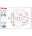 Disque de frein BREMBO 08.A333.11 TOYOTA RAV 4 II