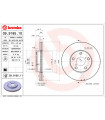 Disque de frein BREMBO 09.9185.11 TOYOTA RAV 4 II