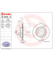 Disque de frein BREMBO 09.B309.10 TOYOTA Yaris