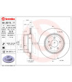 Disque de frein BREMBO 09.B313.11 BMW 5er 5er Touring