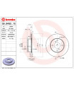 Disque de frein BREMBO 09.B492.10 NISSAN SUZUKI Pixo Alto