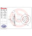 Disque de frein BREMBO 09.7279.10 SUZUKI Baleno Kombi Baleno Schragheck Baleno